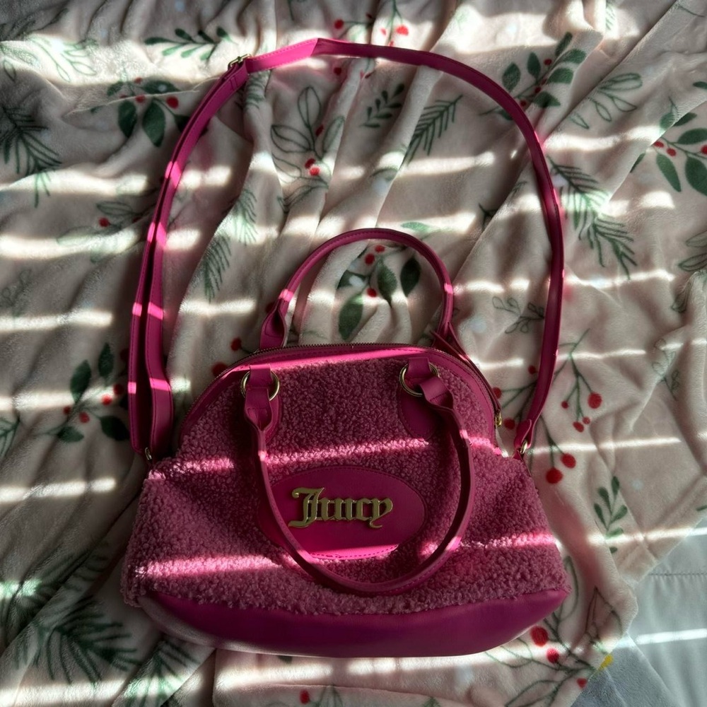 Juicy Couture hot pink teddy bag